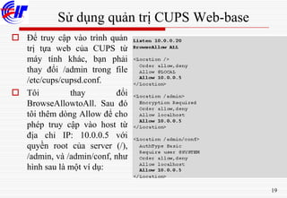 Cupsd Config Example File Quản trị mạng linux full | PDF