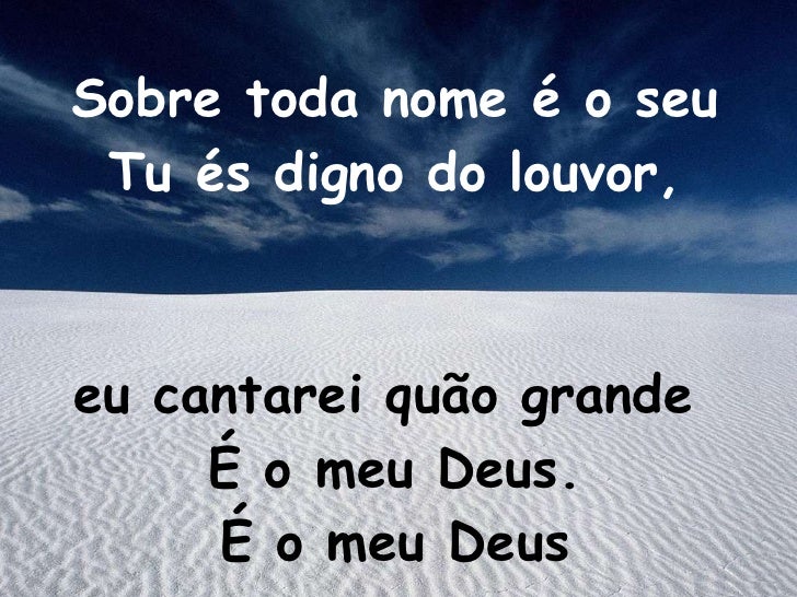 Letra Do Louvor Quão Grande é O Meu Deus