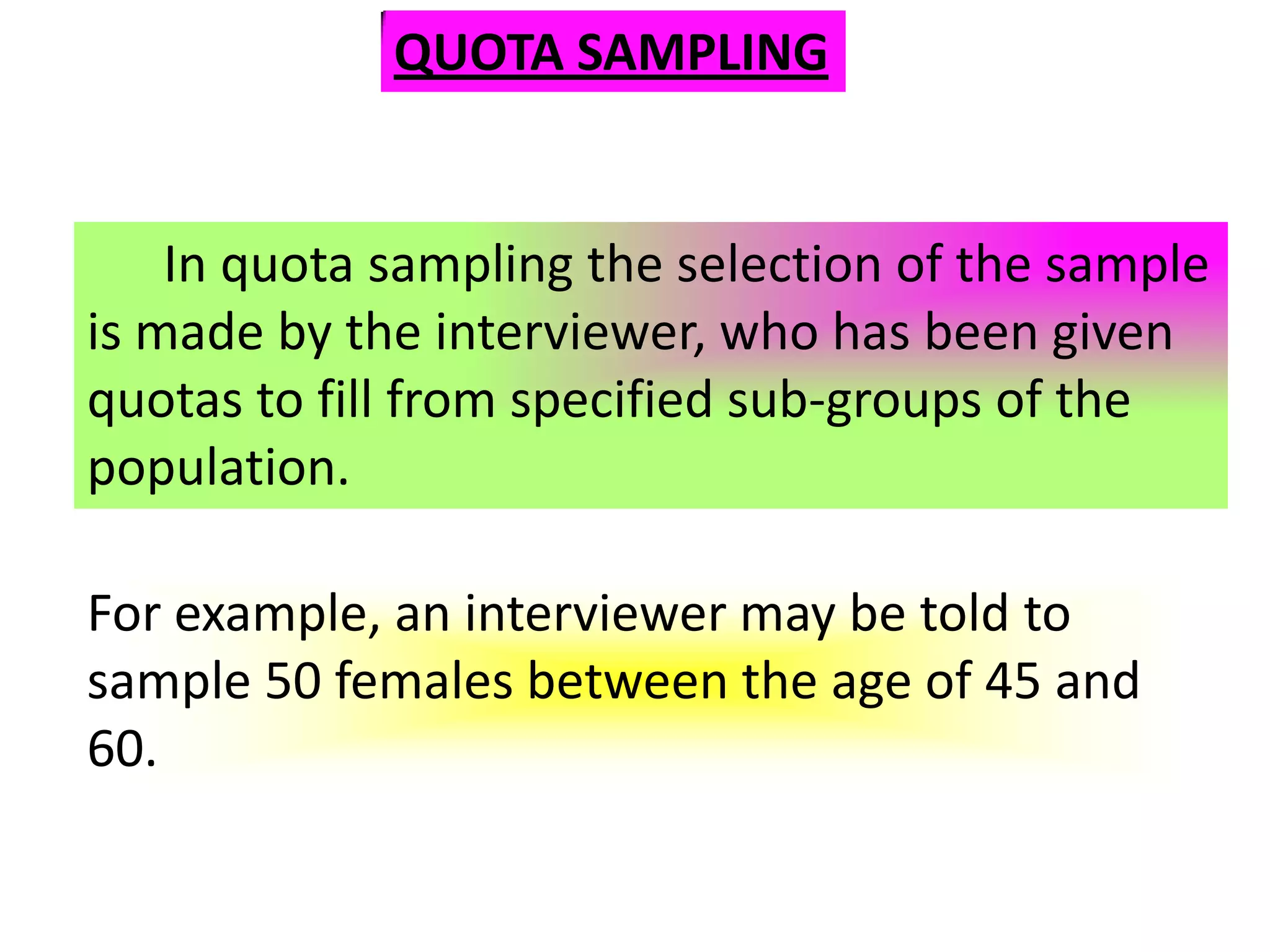  Systematic random sampling