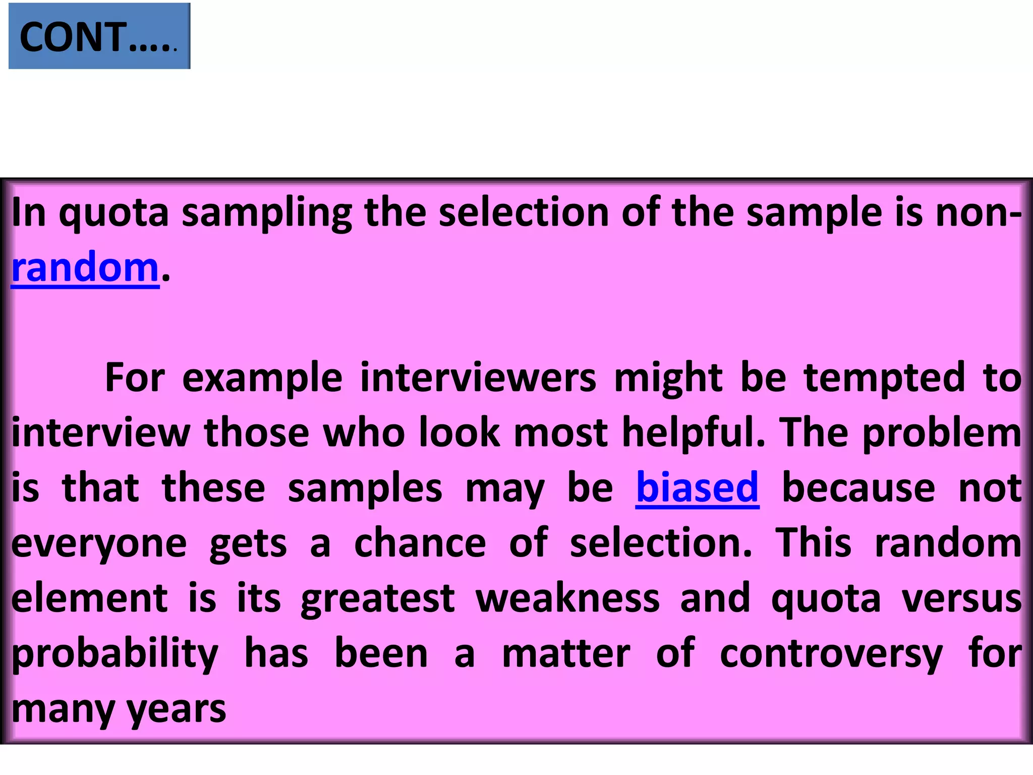  Stratified sampling