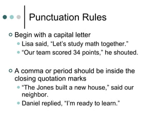 Quotation Mark And Period Quotation Marks