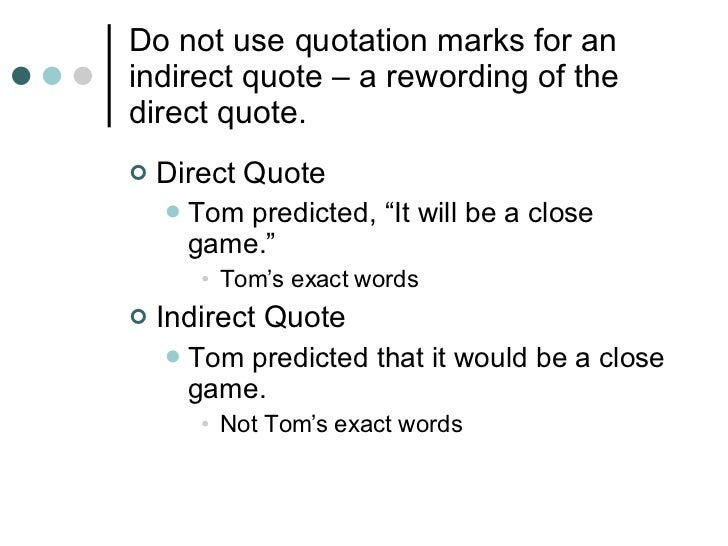 when to use quotation marks