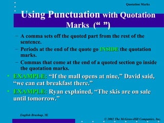 Single Comma Quotation Marks | PPT