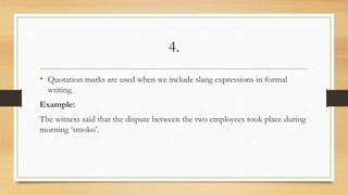 Quotation marks | PPT