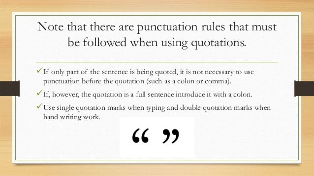 Quotation Marks Quotation Marks