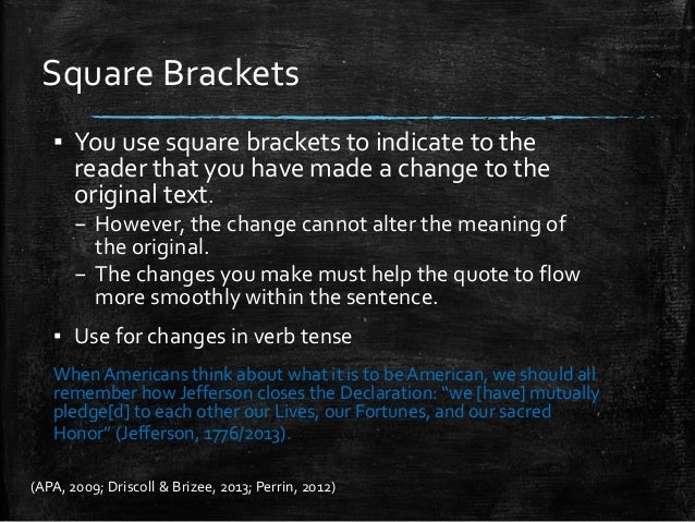 how to format quotations apa format examples 6th edition