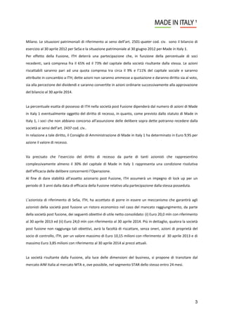 Quotazione SeSa S.p.A.