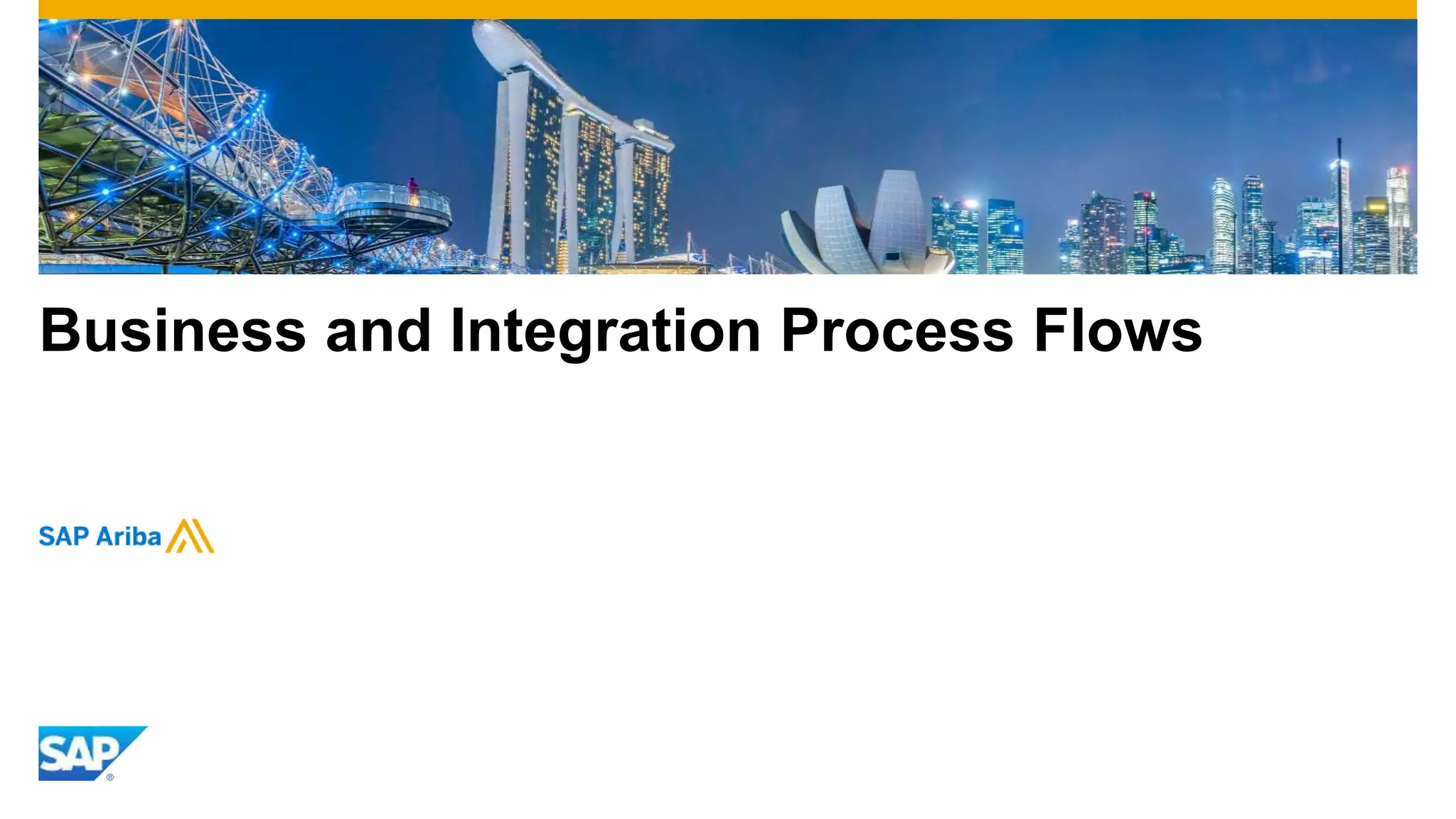 Business and Integration Process Flows
 