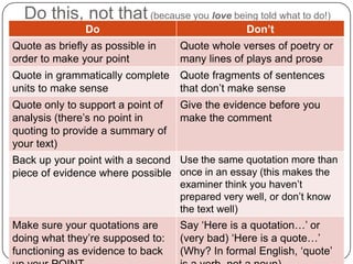 Do this, not that (because you love being told what to do!)