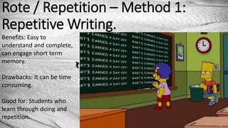 Rote Method Quote memorisation for English Exam strategies | PPTX