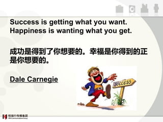 Success is getting what you want.
Happiness is wanting what you get.

ɹǵõҪġҸõ
Ҫġ

Dale Carnegie
 