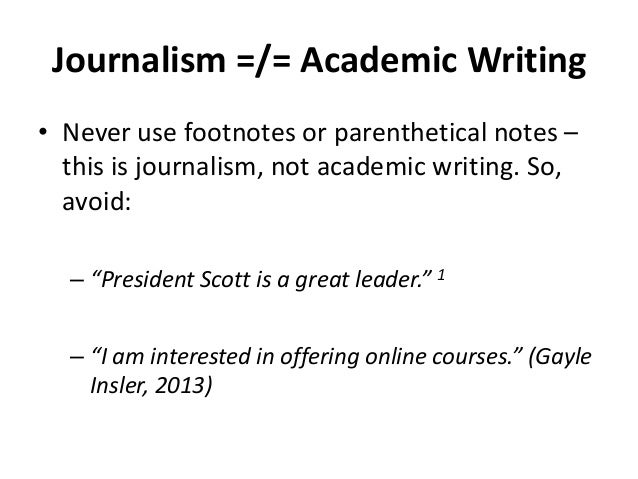 Writing quotes journalism
