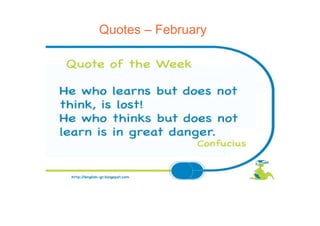 Quotes – February
 