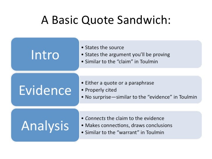 Quote sandwiches