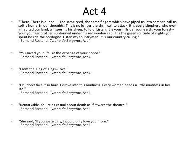 Quotes from cyrano de Bergerac