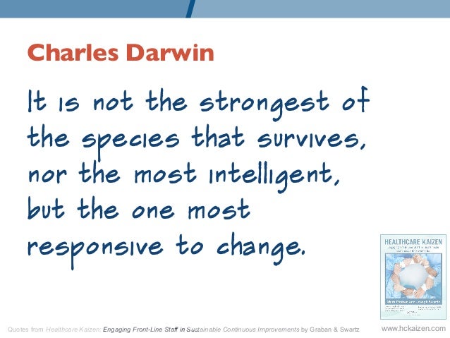 Charles Darwin It is not