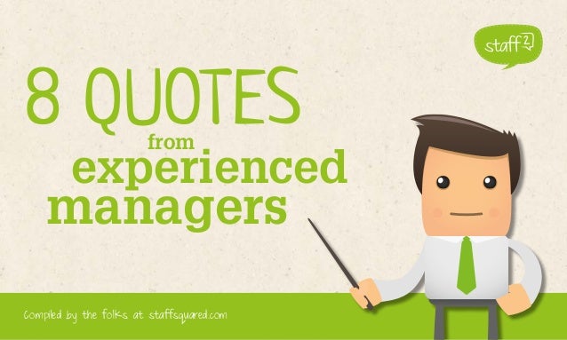 eight quotes from experienced