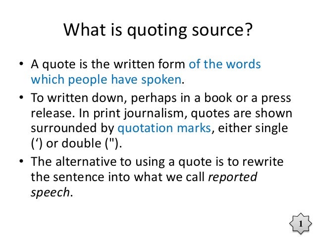 quoting