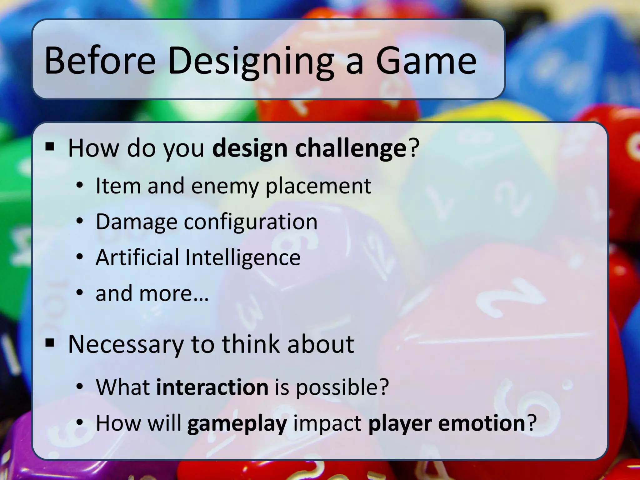 Quo Vadis 2008: Focus on your players - Interaction and Psychophysiology Talk