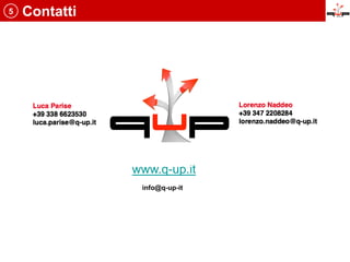 5   Contatti




               www.q-up.it
                info@q-up-it
 