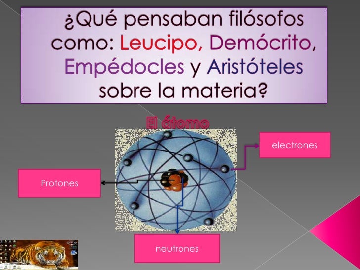 era el átomo para los antiguos filósofos?