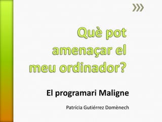 El programari Maligne
     Patrícia Gutiérrez Domènech
 