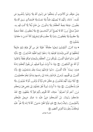 tã öΝÍκÅ¦àΡr'Î/ (#θç7xîtƒ ωρ «!$# ÉΑθß™§‘ tã (#θà=y‚tGtƒ βr& É>#{ôãF{$# zÏiΒ Οçλm;öθym ôtΒuρ
                         ö Ÿ u                        ¯

ωuρ «!$# È≅‹Î6y™ ’Îû ×π|ÁyϑƒxΧ ωuρ Ò=|ÁtΡ Ÿωuρ Ø'yϑsß óΟßγç6ÅÁãƒ Ÿω óΟßγ¯Ρr'Î/ šÏ9≡sŒ 4 ÏµÅ¡ø¯Ρ
Ÿ                          ø Ÿ

ÏµÎ/ Οßγs9 |=ÏGä. ωÎ) ξø‹¯Ρ 5iρß‰ã ôÏΒ šχθä9$uΖtƒ Ÿωuρ u‘$¤à6ø9$# àá‹Éótƒ $Y∞ÏÛöθtΒ šχθä↔sÜtƒ
                        ¸          t

ZοÉó|¹ πs)xtΡ šχθà)ÏΨãƒ Ÿωuρ ∩⊇⊄⊃∪ tÏΖÅ¡ósßϑø9$# tô_r& ßì‹ÅÒãƒ Ÿω ©!$# χÎ) 4 ìxÎ=≈|¹ ×≅yϑtã
  u      Z

(#θçΡ$Ÿ2 $tΒ z|¡ômr& ª!$# ΟßγtƒÌ“fu‹Ï9 öΝçλm; |=ÏGà2 ωÎ) $ºƒÏŠ#uρ šχθãèsÜø)tƒ Ÿωuρ ZοuÎ7Ÿ2 Ÿωuρ
                           Þ      ô

                                                                                                     ∩⊇⊄⊇∪ tβθè=yϑ÷ètƒ

πx←!$sÛ öΝåκ÷]ÏiΒ 7πs%Ïù e≅ä. ÏΒ txtΡ Ÿωöθn=sù 4 Zπ©ù$Ÿ2 (#ρãÏΨuŠÏ9 tβθãΖÏΒ÷σßϑø9$# šχ%x. $tΒuρ *
× Í                    ö È                                !

$pκ‰r'¯≈tƒ ∩⊇⊄⊄∪ χρâ‘x‹ts† óΟßγ=yès9 öΝÍκö9Î) (#þθãèy_u‘ #sŒÎ) óΟßγΒöθs% (#ρâ‘É‹ΨãŠÏ9uρ ÇƒÏe$!$# ’Îû (#θßγ¤)xtGuŠÏj9
   š             š     ø       ¯           s                        t

(#þθßϑ=æ$#uρ 4 Zπsà=Ïñ Νä3ŠÏù #ρß‰Éfu‹ø9ρ Í‘$¤69$# š∅ÏiΒ Νä3tΡθè=tƒ Ï%©!# (#θè=ÏG≈s% (#θãΖtΒ#u tÏ%©!$#
      n÷           ù ö        (         u      à ø                   š     $

µø?yŠ#y— Νà6ƒr& Αθà)ƒ ¨Β Οßγ÷ΨÏϑù ×οu‘θß™ ôMs9Ì“Ρé& !$tΒ #sŒÎ)uρ ∩⊇⊄⊂∪ šÉ)−Gßϑø9$# yìtΒ ©!$# ¨βr&
ç        ö  • ã     t            s

$¨Βr&uρ ∩⊇⊄⊆∪ tβρãÏ±ö;tGó¡o„ óΟδρ $YΖ≈yϑƒÎ) öΝßγø?Š#t“sù (#θãΖtΒ#u šÏ%©!$# $¨Βr'sù 4 $YΖ≈yϑƒÎ) ÿÍνÉ‹≈yδ
                                è u                y

šχρãÏ≈Ÿ2 öΝèδρ (#θè?$tΒuρ óΟγ¡ô_Í‘ 4’n<Î) $²¡ô_Í‘ ΝåκøEyŠ#t“sù Ð⇓t¨Β ΟÎγÎ/θè=è% ’Îû šÏ%©!$#
               u              Î Å                   ö

Ÿωuρ šχθç/θçGtƒ Ÿω §ΝèO É?§tΒ ÷ρr& ¸ο§¨Β 5Θ$tã Èe≅à2 ’Îû šχθãΖtFãƒ óΟßγ¯Ρr& tβ÷ρttƒ Ÿωuρr& ∩⊇⊄∈∪
                          ÷s                                        ø

Νà61ttƒ ö≅yδ Ù÷èt/ 4’n<Î) óΟßγàÒèt/ sà¯Ρ ×οu‘θß™ ôMs9Ì“Ρé& !$tΒ #sŒÎ)uρ ∩⊇⊄∉∪ šχρã2¤‹tƒ öΝèδ
              C                  ÷ t

ô‰)s9 ∩⊇⊄∠∪ tβθßγs)tƒ ω ×Πöθs% öΝåκ¨Ξr'Î/ Νåκu5θè=è% ª!$# š’u|À 4 (#θèùt|ÁΡ$# §ΝèO 7‰tnr& ï∅ÏiΒ
  s                ø

Νà6‹n=tæ ëÈƒÌym óΟšGÏΨtã $tΒ µø‹n=tã î“ƒÍ•tã öΝà6Å¡àΡr& ôÏiΒ Ñ^θß™u‘ öΝà2u!%y`
   ø                          Ï

µø‹n=tã ( uθèδ ωÎ) tµ≈s9Î) Iω ª!$# _É<ó¡ym ö≅à)sù (#öθ©9uθs? βÎ*sù ∩⊇⊄∇∪ ÒΟŠÏm§‘ Ô∃ρâu‘ šÏΖÏΒ÷σßϑø9$$Î/
Ï                                   š

                                                              ∩⊇⊄∪ ÉΟŠÏàyèø9$# Ä¸öyèø9$# >u‘ uθèδuρ ( àMù=2uθs?
                                                   ‫ﺳﻮرة: ﻳﻮﻧﺲ‬
 