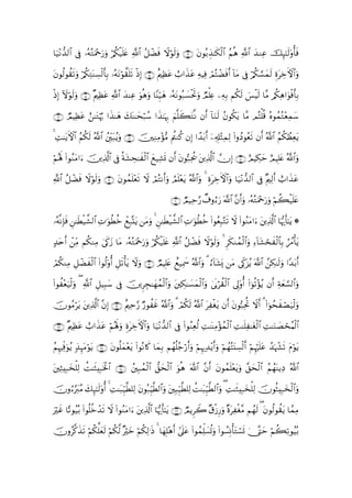 $u‹÷Ρ‘‰9$# ’Îû …çµçGuΗ÷qu‘uρ /ä3ø‹n=æ «!$# ã≅ôÒsù Ÿωöθs9uρ ∩⊇⊂∪ tβθç/É‹≈s3ø9$# Νèδ «!$# y‰ΖÏã šÍ×¯≈s9'ρé'sù
                             ö      t                                          ã

βθä9θà)s?uρ ö/ä3ÏGoΨÅ¡ø9'Î/ …çµtΡöθ¤)n=s? øŒÎ) ∩⊇⊆∪ îΛÏàtã ë>#x‹tã ÏµŠÏù óΟçFôÒsùr& !$tΒ ’Îû ö/ä3¡¡yϑs9 ÍοtÅzFψ#uρ
t                       r                                                                                        $

øŒÎ) ωöθs9ρ ∩⊇∈∪ ×ΛÏàtã «!$# y‰ΨÏã uθèδuρ $YΨÍh‹yδ …çµtΡθç7|¡øtrBuρ ÒΟù=Ïæ ÏµÎ/ Νä3s9 }§øŠs9 $¨Β /ä3Ïδ#uθøùr'Î/
     I    u

∩⊇∉∪ ΟŠÏàã í≈tGöκæ5 #x‹≈yδ y7oΨ≈ysö6ß™ #x‹≈pκÍ5 zΝ=x6tG¯Ρ βr& !$uΖs9 ãβθä3tƒ $¨Β ΟçFù=è% çνθßϑçG÷èÏϑy™
     Ò   t                                         ¯

4 M≈tƒFψ$# ãΝä39 ª!$# ßÎi7ãƒuρ ∩⊇∠∪ šÏΖÏΒ÷σ•Β ΛäΖä. βÎ) #´‰t/r& ÿÏ&Î#÷WÏϑÏ9 (#ρßŠθãès? βr& ª!$# ãΝä3ÝàÏètƒ
  Ï            s           t

öΝçλm; #θãΖΒ#u šÏ%©!$# ’Îû èπt±Ås≈x9$# yì‹Ï±n@ βr& tβθ™7Ïtä† tÏ%©!$# χÎ) ∩⊇∇∪ íΟŠÅ3ym íΟŠÎ=tæ ª!$#uρ
       ( t                             ø

«!$# ã≅ôÒù ωöθs9uρ ∩⊇∪ βθßϑn=÷ès? Ÿω óΟçFΡr&uρ ÞΟ=÷ètƒ ª!$#uρ 4 ÍοtÅzFψ$#uρ $u‹÷Ρ‘‰9$# ’Îû ×ΛÏ9r& ë>#x‹tã
         s Ÿ            t                         n

                                                          ∩⊄⊃∪ ÒΟ‹Ïm§‘ Ô∃ρâu‘ ©!$# ¨βr&uρ …çµçGuΗ÷qu‘uρ öΝà6ø‹n=tæ

…çµ¯ΡÎ*sù Ç≈sÜø‹¤±9$# ÏN≡uθäÜäz ôìÎ7®Ktƒ tΒuρ 4 Ç≈sÜø‹¤±9$# ÏN≡uθäÜäz (#θãèÎ6−Gs? Ÿω (#θãΖtΒ#u tÏ%©!$# $pκš‰r'¯≈tƒ *

‰n& ôiΒ Νä3ΖÏΒ 4’s1y— $tΒ …çµçGuΗ÷qu‘uρ ö/ä3ø‹n=tæ «!$# ã≅ôÒsù Ÿωθs9uρ 4 Ìs3Ζßϑø9$#uρ Ï!$t±ósxø9$$Î/ âß∆ù'tƒ
> t r Ï                                                           ö

óΟä3ΖÏΒ È≅ôÒxø9$# (#θä9ρé& È≅s?ù'tƒ Ÿωuρ ∩⊄⊇∪ ÒΟŠÎ=tæ ìì‹Ïÿxœ ª!$#uρ 3 â!$t±o„ tΒ ’Éj1t“ãƒ ©!$# £Å3≈s9uρ #Y‰t/r&
                        '

(#θàèu‹ø9uρ ( «!$# ≅‹Î6y™ ’Îû šÌÉf≈yγßϑø9$#uρ tÅ3≈|¡yϑø9$#uρ 4’n1öà)ø9$# ’Í<'ρé& (#þθè?÷σãƒ βr& Ïπyè¡¡9$#uρ
     ÷              È

šχθãΒötƒ tÏ%©!# ¨βÎ) ∩⊄⊄∪ îΛÏm§‘ Ö‘θàxî ª!$#uρ 3 óΟä3s9 ª!$# tÏøótƒ βr& tβθ™7ÏtéB Ÿωr& 3 (#þθßsxóÁu‹ø9uρ
                 $

∩⊄⊂∪ ×ΛÏàtã ë>#x‹tã Νçλm;uρ οtÅzFψ$#uρ $u‹Ρ‘‰9$# ’Îû (#θãΖÏèä9 ÏM≈oΨÏΒ÷σßϑø9$# ÏM≈n=Ï≈tóø9$# ÏM≈uΖ|ÁósãΚø9$#
                     ö       Í              ÷

ãΝÍκÏjùuθãƒ 7‹≥tΒöθtƒ ∩⊄⊆∪ βθè=ϑ÷ètƒ (#θçΡ%x. $yϑÎ/ Νßγè=ã_ö‘r&uρ öΝÍκ‰Ï‰÷ƒr&uρ öΝßγçFt⊥Å¡ø9r& öΝÍκön=tã ß‰pκô¶s? tΠöθtƒ
               Í            t y

tÏWÎ7y‚ù=Ï9 àM≈sWÎ7sƒø:$# ∩⊄∈∪ ßÎ7ßϑø9$# ‘,ysø9$# uθèδ ©!$# ¨βr& tβθßϑn=÷ètƒuρ ¨,ysø9$# ãΝßγoΨƒÏŠ ª!$#

χρâ§y9ãΒ y7Í×¯≈s9'ρé& 4 M≈t6Íh‹©Ü=Ï9 tβθç7ÍhŠ©Ü9$#uρ Î6Íh‹©Ü=Ï9 àM≈t6Íh‹©Ü9$#uρ ( ÏM≈sWÎ7y‚ù=Ï9 šχθèWÎ7y‚ø9$#uρ
š                         Ï                            t

öxî $·?θã‹ç/ (#θè=äzô‰s? Ÿω (#θãΖΒ#u tÏ%©!$# $pκš‰r'¯≈tƒ ∩⊄∉∪ ÒΟƒÌŸ2 −ø—Í‘uρ ×οtÏøó¨Β Νßγs9 ( tβθä9θà)tƒ $£ϑÏΒ
u                                  t                                       ×

šχρã©.x‹? öΝä3ª=ès9 öΝä3©9 ×öyz öΝä39≡sŒ 4 $yγÎ=÷δr& #’n?tã #θßϑÏk=|¡è@uρ (#θÝ¡ÎΣù'tGó¡n@ 4_®Lym öΝà6Ï?θã‹ç/
         s       y                     Ï                       (
 