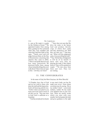 ííæì                      Ì¸» Ý±²º»¼»®¿¬»-                          íïë
                                       îé
·¬‰¶«-¬ ¿- É» ³¿¼» ·¬ ¿ ¹«·¼»             Ø¿ª» ¬¸»§ ²±¬ -»»² ¬¸¿¬ É»
º±® ¬¸» Ý¸·´¼®»² ±º ×-®¿»´ò îì É»    ¼®·ª» ¬¸» ©¿¬»® ¬± ¬¸» ¾¿®®»²
¿°°±·²¬»¼ ´»¿¼»®- º®±³ ¿³±²¹         ´¿²¼ ¿²¼ °®±¼«½» ¬¸»®»¾§
¬¸»³ô ¹«·¼·²¹ ¾§ Ñ«® ½±³³¿²¼         ½®±°- ±º ©¸·½¸ ¬¸»·® ½¿¬¬´»
©¸»² ¬¸»§ ©»®» -¬»¿¼º¿-¬ ¿²¼         ¿²¼ ¬¸»§ ¬¸»³-»´ª»- »¿¬á É·´´
©¸»² ¬¸»§ ¸¿¼ º·®³ º¿·¬¸ ·² Ñ«®      ¬¸»§ ²±¬ ¬¸»² -»»á îè ß²¼ ¬¸»§
-·¹²-ò îë Í«®»´§ §±«® Ô±®¼ ©·´´      -¿§ô •É¸»² ©·´´ ¬¸·- ¶«¼¹»³»²¬
¶«¼¹» ¾»¬©»»² ¬¸»³ ±² ¬¸» Ü¿§        ½±³»ô ·º §±« ¿®» ¬»´´·²¹ ¬¸» ¬®«¬¸áŽ
                                     îç
±º Î»-«®®»½¬·±² ½±²½»®²·²¹ ¬¸¿¬         Í¿§ô •Ñ² ¬¸» Ü¿§ ±º Ö«¼¹»³»²¬
©¸»®»·² ¬¸»§ «-»¼ ¬± ¼·ºº»®ò         ·¬ ©·´´ ¾» ±º ²± ¾»²»º·¬ ¬±
îê
   Ü±»- ·¬ ²±¬ ¹«·¼» ¬¸»³ Å¬± -»»Ã   ¬¸±-» ©¸± ©»®» ¾»²¬ ±²
¸±© ³¿²§ ¹»²»®¿¬·±²- É»              ¼»²§·²¹ ¬¸» ¬®«¬¸ô ·º ¬¸»§ Å¬¸»²Ã
¼»-¬®±§»¼ ¾»º±®» ¬¸»³ô ¿³±²¹         ¾»´·»ª»ÿ Ì¸»§ ©·´´ ¾» ¹®¿²¬»¼ ²±
©¸±-» ®«·²»¼ ¼©»´´·²¹- ¬¸»§ ²±©      ®»-°·¬»òŽ íð Í± ¬«®² ¿©¿§ º®±³
©¿´µ ¿¾±«¬á Ì¸»®» ¬®«´§ ¿®» -·¹²-    ¬¸»³ ¿²¼ ©¿·¬ò Ì¸»§ ¬±±
·² ¬¸·-‰©·´´ ¬¸»§ ²±¬ ´·-¬»²á        ¿®» ©¿·¬·²¹ò


             í í ò Ì Ø Û Ý Ñ Ò Ú Û Ü Û Î ßÌ Û Í
    ×² ¬¸» ²¿³» ±º Ù±¼ô ¬¸» Ó±-¬ Ù®¿½·±«-ô ¬¸» Ó±-¬ Ó»®½·º«´
ï
  Ñ Ð®±°¸»¬ô ¸¿ª» º»¿® ±º Ù±¼        ·² ¿²§ ³¿²Ž- ¾±¼§ô ²±® ¸¿- Ø»
¿²¼ ¼± ²±¬ §·»´¼ ¬± ¬¸±-» ©¸±        ³¿¼» §±«® ©·ª»-‰º®±³ ©¸±³
¼»²§ ¬¸» ¬®«¬¸ ¿²¼ ¬¸» ¸§°±½®·¬»-ò   §±« µ»»° ¿©¿§ ¾§ -¿§·²¹ô •Þ» ¿-
Ù±¼ ·- ¿´´óµ²±©·²¹ ¿²¼ ¿´´ó©·-»ò     ³§ ³±¬¸»®Ž- ¾¿½µŽ‰§±«® Å®»¿´Ã
î
  Ú±´´±© ©¸¿¬ ·- ®»ª»¿´»¼ ¬± §±«     ³±¬¸»®-ô ²»·¬¸»® Ø» ¸¿- ³¿¼»
º®±³ §±«® Ô±®¼ò Ù±¼ ·- ¿©¿®» ±º      §±«® ¿¼±°¬»¼ -±²- ¿- §±«® ±©²
¿´´ ¬¸¿¬ §±« ¼±ò í Ð«¬ §±«® ¬®«-¬    -±²-ò Ì¸»-» ¿®» ³»®»´§ ©±®¼-
·² Ù±¼å Ù±¼ ·- -«ºº·½·»²¬ ¿- ¿       ©¸·½¸ §±« «¬¬»® ©·¬¸ §±«®
Ù«¿®¼·¿²ò                            ³±«¬¸-æ ¾«¬ Ù±¼ -°»¿µ- ¬¸» ¬®«¬¸
   ì
     Ù±¼ ¸¿- ²±¬ °´¿½»¼ ¬©± ¸»¿®¬-   ¿²¼ ¹·ª»- ¹«·¼¿²½» ¬± ¬¸» ®·¹¸¬
 