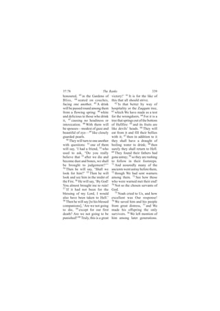 íéæéè                         Ì¸» Î¿²µ-                              ííç
¸±²±«®»¼ô ìí ·² ¬¸» Ù¿®¼»²- ±º        ª·½¬±®§ÿŽ êï ×¬ ·- º±® ¬¸» ´·µ» ±º
Þ´·--ô ìì -»¿¬»¼ ±² ½±«½¸»-ô          ¬¸·- ¬¸¿¬ ¿´´ -¸±«´¼ -¬®·ª»ò
º¿½·²¹ ±²» ¿²±¬¸»®ò ìë ß ¼®·²µ           êî
                                            ×- ¬¸¿¬ ¾»¬¬»® ¾§ ©¿§ ±º
©·´´ ¾» °¿--»¼ ®±«²¼ ¿³±²¹ ¬¸»³       ¸±-°·¬¿´·¬§ ±® ¬¸» Æ¿¯¯«³ ¬®»»ô
º®±³ ¿ º´±©·²¹ -°®·²¹æ ìê ©¸·¬»       êí
                                         ©¸·½¸ É» ¸¿ª» ³¿¼» ¿- ¿ ¬»-¬
¿²¼ ¼»´·½·±«- ¬± ¬¸±-» ©¸± ¼®·²µ      º±® ¬¸» ©®±²¹¼±»®-ò êì Ú±® ·¬ ·- ¿
·¬ô ìé ½¿«-·²¹ ²± ¸»¿¼·²»-- ±®        ¬®»» ¬¸¿¬ -°®·²¹- ±«¬ ±º ¬¸» ¾±¬¬±³
·²¬±¨·½¿¬·±²ò ìè É·¬¸ ¬¸»³ ©·´´       ±º Ø»´´º·®»æ êë ¿²¼ ·¬- º®«·¬- ¿®»
¾» -°±«-»-‰³±¼»-¬ ±º ¹¿¦» ¿²¼         ´·µ» ¼»ª·´-Ž ¸»¿¼-ò êê Ì¸»§ ©·´´
¾»¿«¬·º«´ ±º »§»‰ìç ´·µ» ½´±-»´§      »¿¬ º®±³ ·¬ ¿²¼ º·´´ ¬¸»·® ¾»´´·»-
¹«¿®¼»¼ °»¿®´-ò                       ©·¬¸ ·¬å êé ¬¸»² ·² ¿¼¼·¬·±² ¬± ·¬
   ëð
      Ì¸»§ ©·´´ ¬«®² ¬± ±²» ¿²±¬¸»®   ¬¸»§ -¸¿´´ ¸¿ª» ¿ ¼®¿«¹¸¬ ±º
©·¬¸ ¯«»-¬·±²-æ ëï ±²» ±º ¬¸»³        ¾±·´·²¹ ©¿¬»® ¬± ¼®·²µå êè ¬¸»²
©·´´ -¿§ô •× ¸¿¼ ¿ º®·»²¼ô ëî ©¸±     -«®»´§ ¬¸»§ -¸¿´´ ®»¬«®² ¬± Ø»´´ò
«-»¼ ¬± ¿-µô •Ü± §±« ®»¿´´§           êç
                                         Ì¸»§ º±«²¼ ¬¸»·® º¿¬¸»®- ¸¿¼
¾»´·»ª» ¬¸¿¬ ëí ¿º¬»® ©» ¼·» ¿²¼      ¹±²» ¿-¬®¿§å éð -± ¬¸»§ ¿®» ®«-¸·²¹
¾»½±³» ¼«-¬ ¿²¼ ¾±²»-ô ©» -¸¿´´       ¬± º±´´±© ·² ¬¸»·® º±±¬-¬»°-ò
¾» ¾®±«¹¸¬ ¬± ¶«¼¹»³»²¬áŽŽŽ           éï
                                         ß²¼ ¿--«®»¼´§ ³¿²§ ±º ¬¸»
ëì
   Ì¸»² ¸» ©·´´ -¿§ô •Í¸¿´´ ©»        ¿²½·»²¬- ©»²¬ ¿-¬®¿§ ¾»º±®» ¬¸»³ô
´±±µ º±® ¸·³áŽ ëë Ì¸»² ¸» ©·´´        éî
                                         ¬¸±«¹¸ É» ¸¿¼ -»²¬ ©¿®²»®-
´±±µ ¿²¼ -»» ¸·³ ·² ¬¸» ³·¼-¬ ±º      ¿³±²¹ ¬¸»³ò éí Í»» ¸±© ¬¸±-»
¬¸» Ú·®»ò ëê Ø» ©·´´ -¿§ô •Þ§ Ù±¼ÿ    ©¸± ©»®» ©¿®²»¼ ³»¬ ¬¸»·® »²¼ÿ
Ç±« ¿´³±-¬ ¾®±«¹¸¬ ³» ¬± ®«·²ÿ        éì
                                         Ò±¬ -± ¬¸» ½¸±-»² -»®ª¿²¬- ±º
ëé ×º ·¬ ¸¿¼ ²±¬ ¾»»² º±® ¬¸»
                                      Ù±¼ò
¾´»--·²¹ ±º ³§ Ô±®¼ô × ©±«´¼             éë
                                            Ò±¿¸ ½®·»¼ ¬± Ë-ô ¿²¼ ¸±©
¿´-± ¸¿ª» ¾»»² ¬¿µ»² ¬± Ø»´´òŽ        »¨½»´´»²¬ ©¿- Ñ«® ®»-°±²-»ÿ
ëè                                    éê
   Ì¸»² ¸» ©·´´ -¿§ Å¬± ¸·- ¾´»--»¼      É» -¿ª»¼ ¸·³ ¿²¼ ¸·- °»±°´»
½±³°¿²·±²-Ãô •ß®» ©» ²±¬ ¹±·²¹        º®±³ ¹®»¿¬ ¼·-¬®»--ô éé ¿²¼ É»
¬± ¼·»ô ëç »¨½»°¬ º±® ±«® º·®-¬       ³¿¼» ¸·- ±ºº-°®·²¹ ¬¸» ±²´§
¼»¿¬¸á ß®» ©» ²±¬ ¹±·²¹ ¬± ¾»         -«®ª·ª±®-ò éè É» ´»º¬ ³»²¬·±² ±º
°«²·-¸»¼á êð Ì®«´§ô ¬¸·- ·- ¿ ¹®»¿¬   ¸·³ ¿³±²¹ ´¿¬»® ¹»²»®¿¬·±²-ò
 