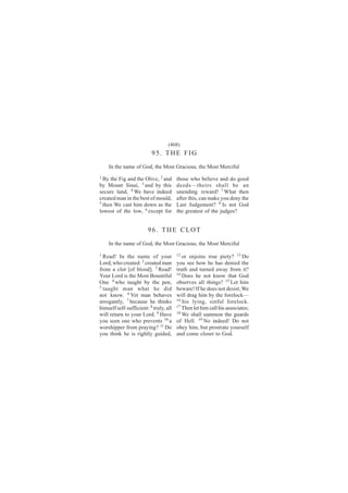 øìêè÷
                          çëò ÌØÛ Ú×Ù
    ×² ¬¸» ²¿³» ±º Ù±¼ô ¬¸» Ó±-¬ Ù®¿½·±«-ô ¬¸» Ó±-¬ Ó»®½·º«´
ï
  Þ§ ¬¸» Ú·¹ ¿²¼ ¬¸» Ñ´·ª»ô î ¿²¼       ¬¸±-» ©¸± ¾»´·»ª» ¿²¼ ¼± ¹±±¼
¾§ Ó±«²¬ Í·²¿·ô í ¿²¼ ¾§ ¬¸·-           ¼»»¼-‰¬¸»·®- -¸¿´´ ¾» ¿²
-»½«®» ´¿²¼ô ì É» ¸¿ª» ·²¼»»¼           «²»²¼·²¹ ®»©¿®¼ÿ é É¸¿¬ ¬¸»²
½®»¿¬»¼ ³¿² ·² ¬¸» ¾»-¬ ±º ³±«´¼ô       ¿º¬»® ¬¸·-ô ½¿² ³¿µ» §±« ¼»²§ ¬¸»
ë
  ¬¸»² É» ½¿-¬ ¸·³ ¼±©² ¿- ¬¸»          Ô¿-¬ Ö«¼¹»³»²¬á è ×- ²±¬ Ù±¼
´±©»-¬ ±º ¬¸» ´±©ô ê »¨½»°¬ º±®         ¬¸» ¹®»¿¬»-¬ ±º ¬¸» ¶«¼¹»-á


                        çêò ÌØÛ ÝÔÑÌ
    ×² ¬¸» ²¿³» ±º Ù±¼ô ¬¸» Ó±-¬ Ù®¿½·±«-ô ¬¸» Ó±-¬ Ó»®½·º«´
ï                                       ïî
  Î»¿¼ÿ ×² ¬¸» ²¿³» ±º §±«®                ±® »²¶±·²- ¬®«» °·»¬§á ïí Ü±
Ô±®¼ô ©¸± ½®»¿¬»¼æ î ½®»¿¬»¼ ³¿²        §±« -»» ¸±© ¸» ¸¿- ¼»²·»¼ ¬¸»
º®±³ ¿ ½´±¬ Å±º ¾´±±¼Ãò í Î»¿¼ÿ         ¬®«¬¸ ¿²¼ ¬«®²»¼ ¿©¿§ º®±³ ·¬á
Ç±«® Ô±®¼ ·- ¬¸» Ó±-¬ Þ±«²¬·º«´         ïì
                                           Ü±»- ¸» ²±¬ µ²±© ¬¸¿¬ Ù±¼
Ñ²» ì ©¸± ¬¿«¹¸¬ ¾§ ¬¸» °»²ô            ±¾-»®ª»- ¿´´ ¬¸·²¹-á ïë Ô»¬ ¸·³
ë
  ¬¿«¹¸¬ ³¿² ©¸¿¬ ¸» ¼·¼                ¾»©¿®»ÿ ×º ¸» ¼±»- ²±¬ ¼»-·-¬ô É»
²±¬ µ²±©ò ê Ç»¬ ³¿² ¾»¸¿ª»-             ©·´´ ¼®¿¹ ¸·³ ¾§ ¬¸» º±®»´±½µ‰
¿®®±¹¿²¬´§ô é ¾»½¿«-» ¸» ¬¸·²µ-         ïê
                                           ¸·- ´§·²¹ô -·²º«´ º±®»´±½µò
¸·³-»´º -»´ºó-«ºº·½·»²¬æ è ¬®«´§ô ¿´´   ïé Ì¸»² ´»¬ ¸·³ ½¿´´ ¸·- ¿--±½·¿¬»-å

©·´´ ®»¬«®² ¬± §±«® Ô±®¼ò ç Ø¿ª»        ïè
                                           É» -¸¿´´ -«³³±² ¬¸» ¹«¿®¼-
§±« -»»² ±²» ©¸± °®»ª»²¬- ïð ¿          ±º Ø»´´ò ïç Ò± ·²¼»»¼ÿ Ü± ²±¬
©±®-¸·°°»® º®±³ °®¿§·²¹á ïï Ü±          ±¾»§ ¸·³ô ¾«¬ °®±-¬®¿¬» §±«®-»´º
§±« ¬¸·²µ ¸» ·- ®·¹¸¬´§ ¹«·¼»¼ô         ¿²¼ ½±³» ½´±-»® ¬± Ù±¼ò
 