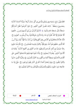 القرءان الكريم برواية هشام عن ابن عامر من موقع الشبكة الإسلامية