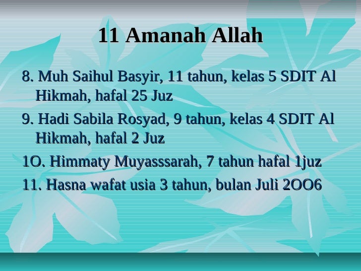 10 Bersaudara Bintang Al-Qur'an