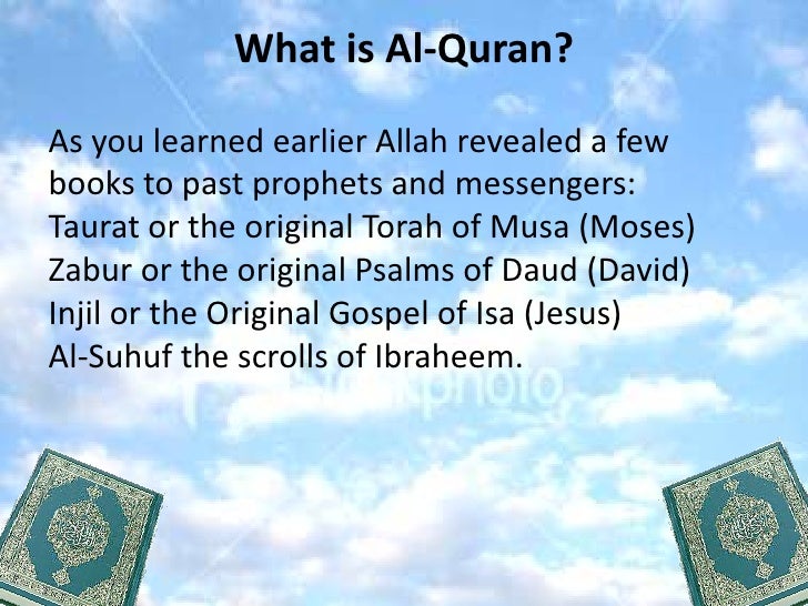 Lesson what is Al  Quran 