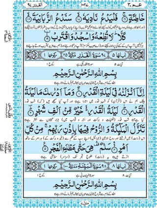 Quran para 30 for Kindle