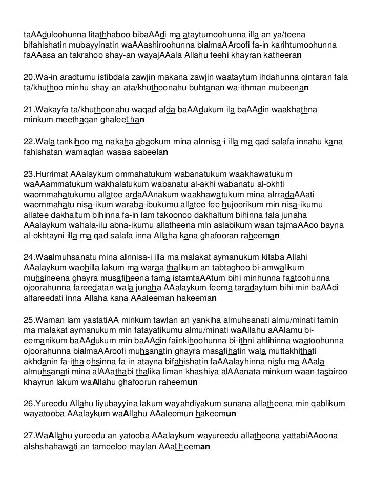 Quran Transliteration