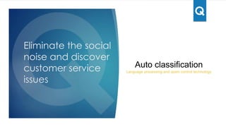 Track all voice calls
made to the call
center – Qurater
serves as a system
of record
Voice Call tracking
System of record for tracking your call center voice
calls
 