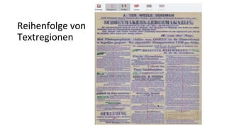 Reihenfolge von
Textregionen
 