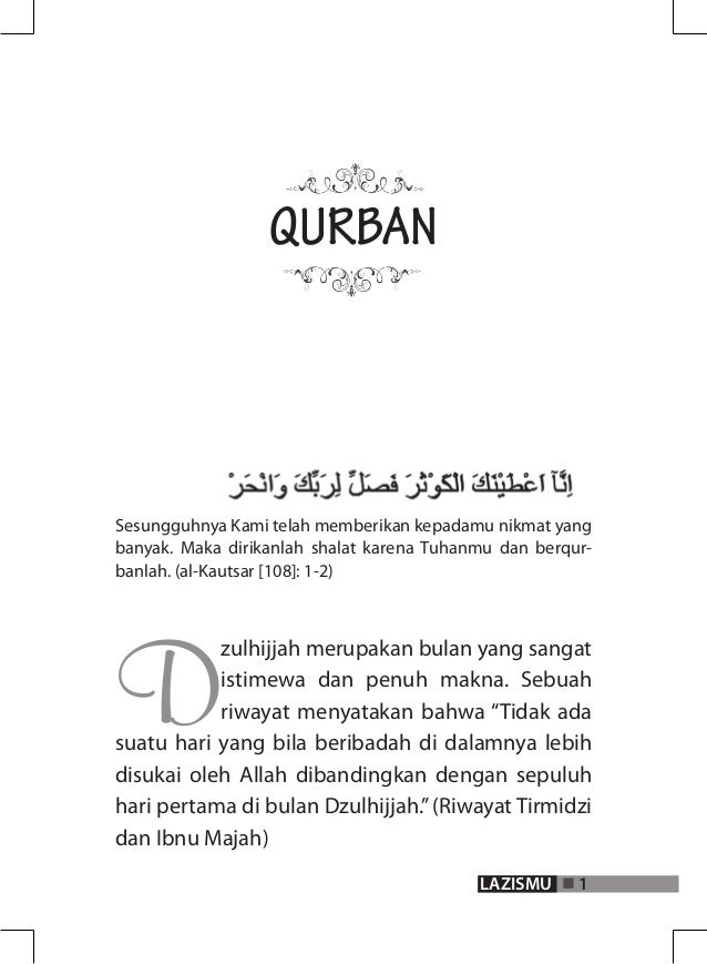 Panduan Untuk Qurban dan Aqiqah Panduan Untuk Qurban dan Aqiqah