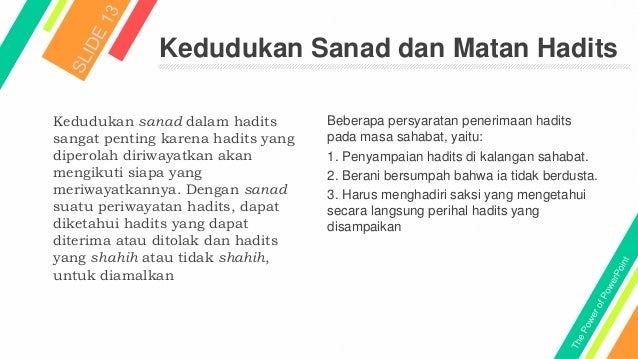 Musthalat Fi Al Hadis Kodifikasi Hadis Hadis Ditinjau Dari Kuantita