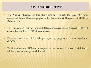 Pcos Objective Polycystic Ovary Syndrome (PCOS) is a common hormonal disorder ...