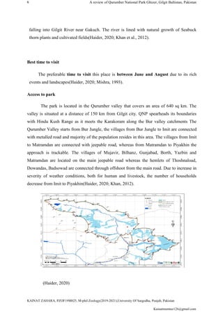 Qurumber national park ghizer gilgit baltistan, pakistan | PDF