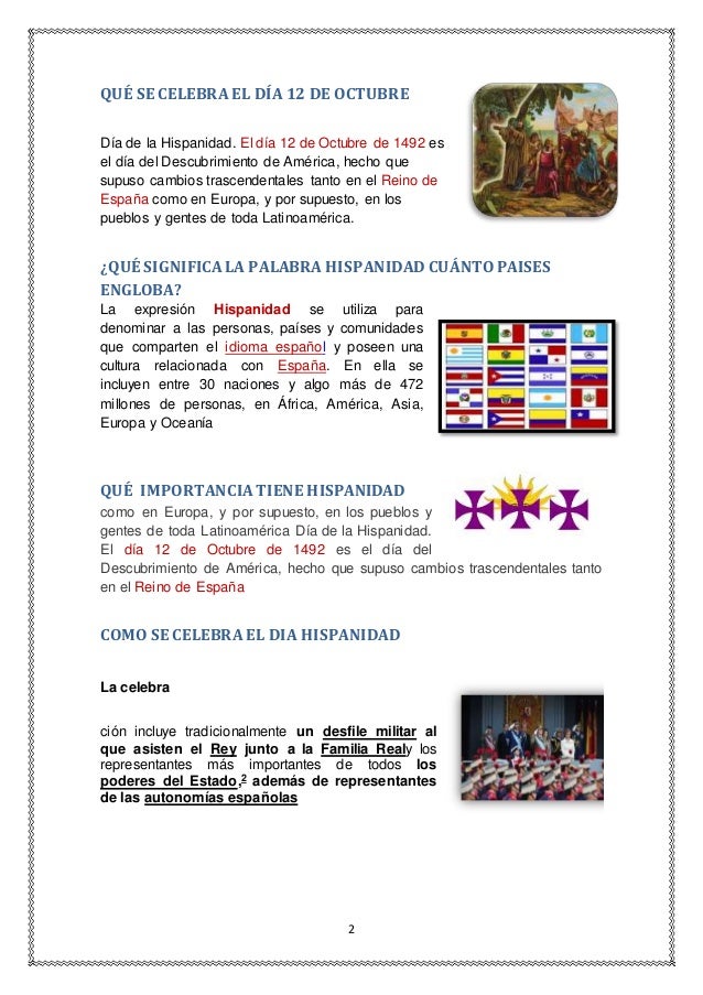 Qué se celebra el día 12 de octubre Qué se celebra el día 12 de octubre