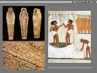 4.- La Funció de l’Art
*més informació sobre els rituals funeraris egipcis
 