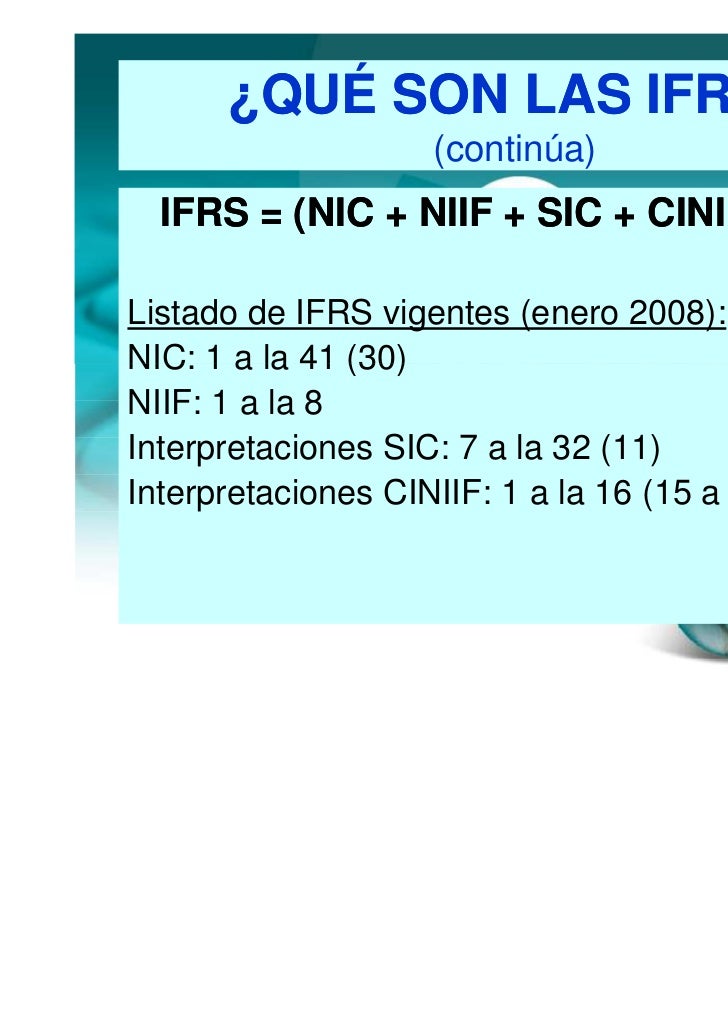 ¿Qué Son Las IFRS?