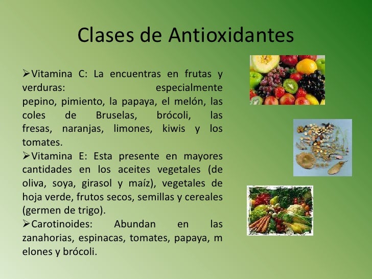 Qué son los antioxidantes