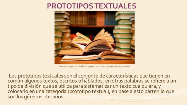 Qué son los prototipos textuales