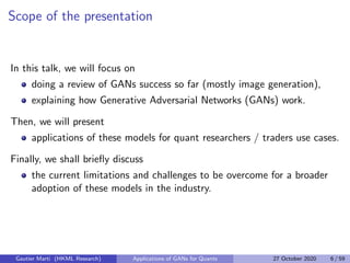 Application Gans Model Master Class: GANS with Applications in Synthetic Data Generation | PDF