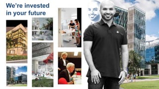 We’re invested
in your future
 