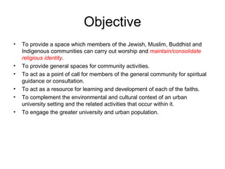 Qut Multi Faith Centre Presentation | PPT